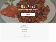 Tablet Screenshot of eatfirstbelmont.com